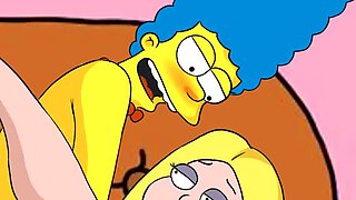 Marge & Lois Hot Lesbian Mom Sex - Forbidden Passion Hentai Fuck