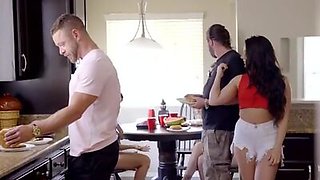 Whitney Wright gets punished for her slutty outfit with a BJ and an anal pounding that ends with a hardcore fuck