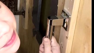 Deep intense blowjob from BBW amateur wife