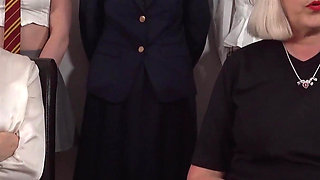 Eight Bottoms Spanked