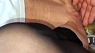 Cum on Pussy, Fucking a Petite Girl in Stockings
