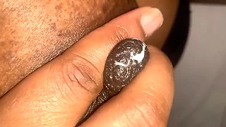 Closeup Squeezing Milking My Big Boobs