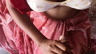 Lovely Dipti Giving Blowjob Undress Pink Saree Showing Hot Boobs and Fucking with Boyfriend