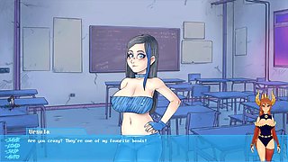 Animated hentai game with monster girls and night lessons featuring teacher Purity Sin