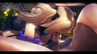 Genshin Impact Hentai - POV Fischl Blowjob and Cum at Her Face - Japanese Asian Manga Anime Game Porn