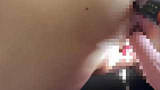 Japan married woman M female electric massage machine is inserted into Ma ○ and anus while passing away continuously
