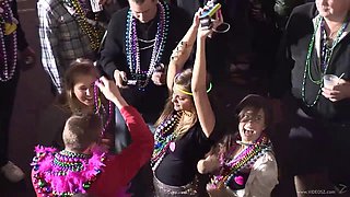 Reality porn video with drunk girls showing their boobs - HD