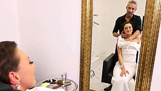 VIP4K. Sexy bride gets trimmed and fucked