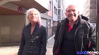 Maude, Slutty Cougar, Double Banged Inside Front Of Her Hubby