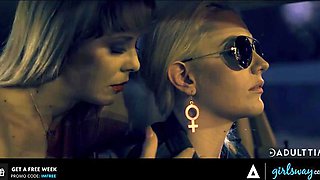 GIRLSWAY Vintage Celebrity Cherie DeVille Has Passionate Sex With Chauffeur Kenna James: Porn