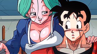 Busty big ass milf in a hentai game gallery with rough anal and deep throat action