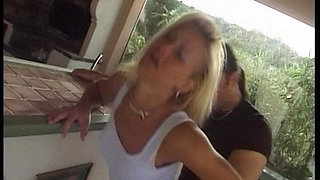 Blonde Babe Double Penetrated in Car