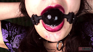 Penis-shaped Gag and Pussy Stretching Punishment - Naughty Masochist