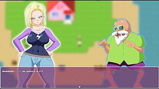 Android 18's wild adventure for a nut in Dragon Ball Part 1 - barely legal fun