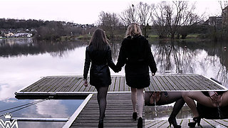 Public Piss Parade #23. Full Bubbles, Giggles on the Jetty!