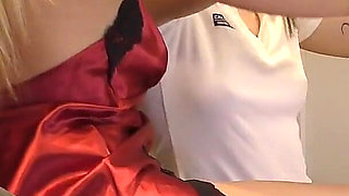 Two Real College Girls First Ignore a Big Dick Guy and Then Makes Him Cum Twice on Their Feet and Legs