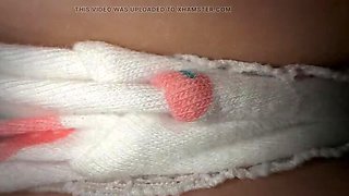 Amateur Teen Blonde Virgin Girl First Time Sex with 58 Year Old Bearded Man in Dark Room