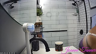 Found All My Dad's Hidden Cam Recordings of My Mom Mrs. Joanne Tanner the Real Public Schoolteacher in the Shower