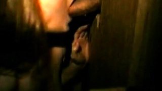 Glory Hole Cock Sucking in an Adult Theater