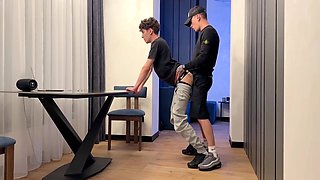 Two Lads Guy Have Fun