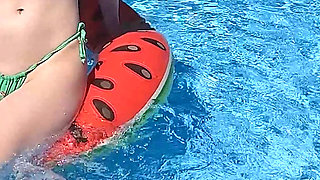 Pool Water Jet Masturbation