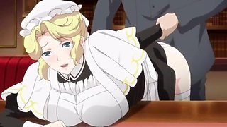 Maid Hentai: Big Tits, Blowjob  Cumshot Porn