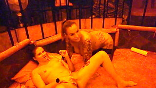 German Pornstar Babe Kira Knight Gets Gangbanged in Swinger Club P1