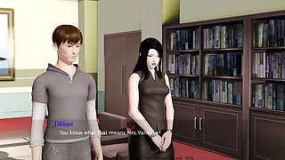 Ebony Teen Blows Fat White Loser-bound by Lust #5- Gameplay