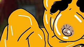 Redneck's Wife. Cartoon. Animation