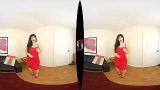 Red Alert - Hot Striptease Out Of A Red Dress Vr Strip Show