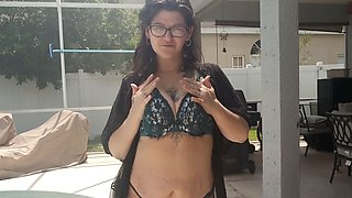 Brunette PAWG MILF Strip Tease and Nude Model Walk