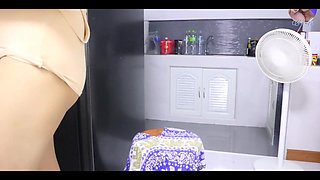 Horny Thai Teenager Secretly Plays with Her Pussy Behind the House Thai Young Woman