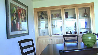 Asian MILF gets a warm load on her lovely boobs