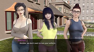 A stepmom's affection at the beach party