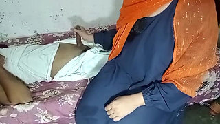 Hot Muslim Maid Sucking a Big Black Dick