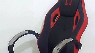 Stepsister Changes Near Her Stepbrother He Ends Up Fucking Her On The Gamer Chair.