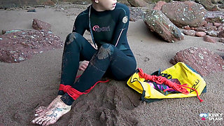 Wetsuit, Waves and Kink: a Swimmer's Unexpected Bondage Adventure