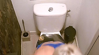 In My Blue Bodysuit Open to the Toilet All Hot, Wet and Exciting I Think of Your Cock That Would Come to Me