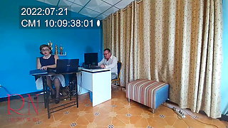 Office domination, Femdom, Lady boss gives pussy for cunnilingus with manager. Lady boss Boss and employee. DATA TIME