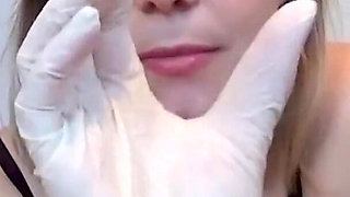 Latex Glove Handjob Fantasy - Realistic Dildo Play