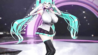 MIKU BIBBIDIBA Naked - mmMmm - All Colors Compilation Smixix