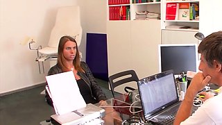 Doctor seduces his busty MILF patient