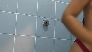 At the shower I let him watch. A little bit of exhibicionism