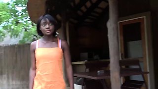 Innocent Black Cutie First Time Anal