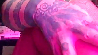 Sexy Emo Girl Ripoff Pink Fishnets