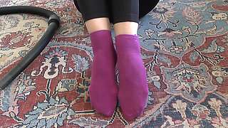 First, the Socks Are Vacuumed, Then Scrubbed, and Then Covered in Cum, POV, JOI, Lady Victoria Valente