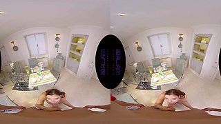 Special Birthday Cake - Big Tits Brunette Fucks In The Kitchen And Living Room Pov