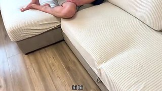 Stepdad Fucks Stepdaughter While Stepmom Watches - Russian Amateur Family Taboo - Tiny Pussy POV