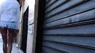 Amateur striptease and Solo masturbation