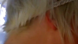 Blonde teen gets pounded on the beach